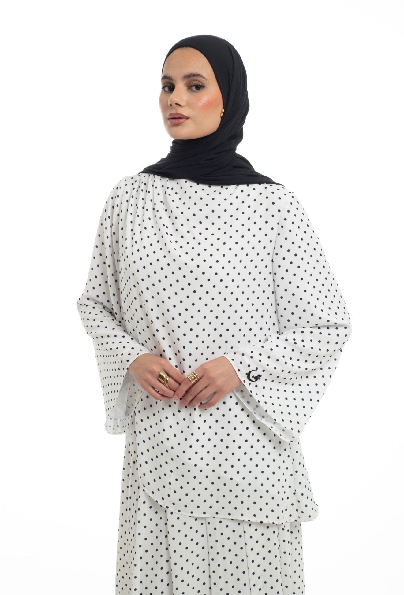 ASYMMETRICAL SKIRT SETS | POLKA DOT