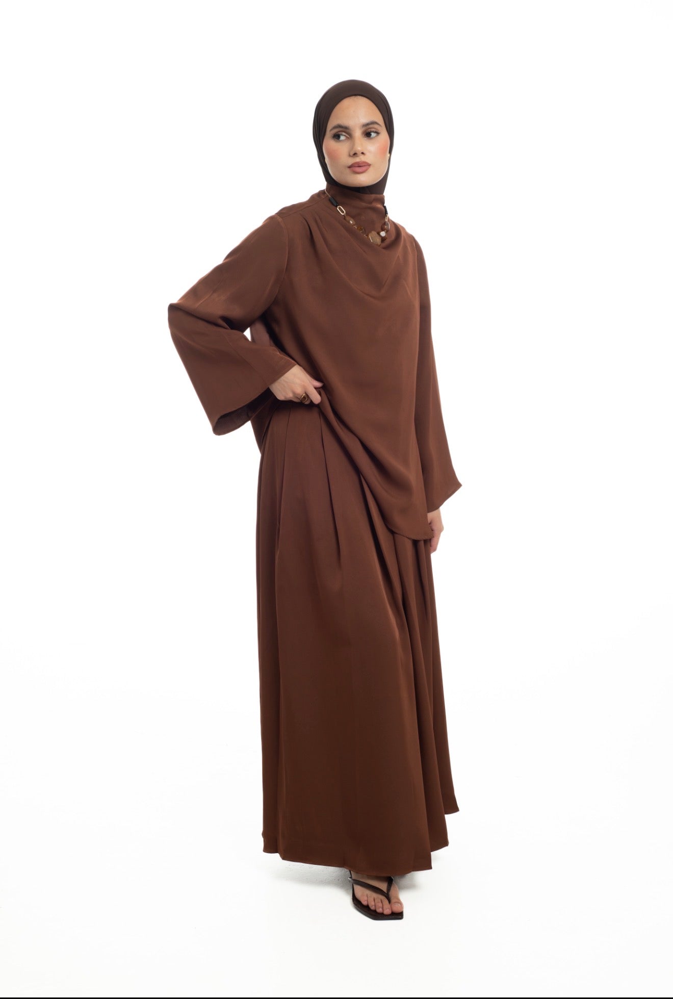 ASYMMETRICAL SKIRT SETS | SPICED CHOCOLATE