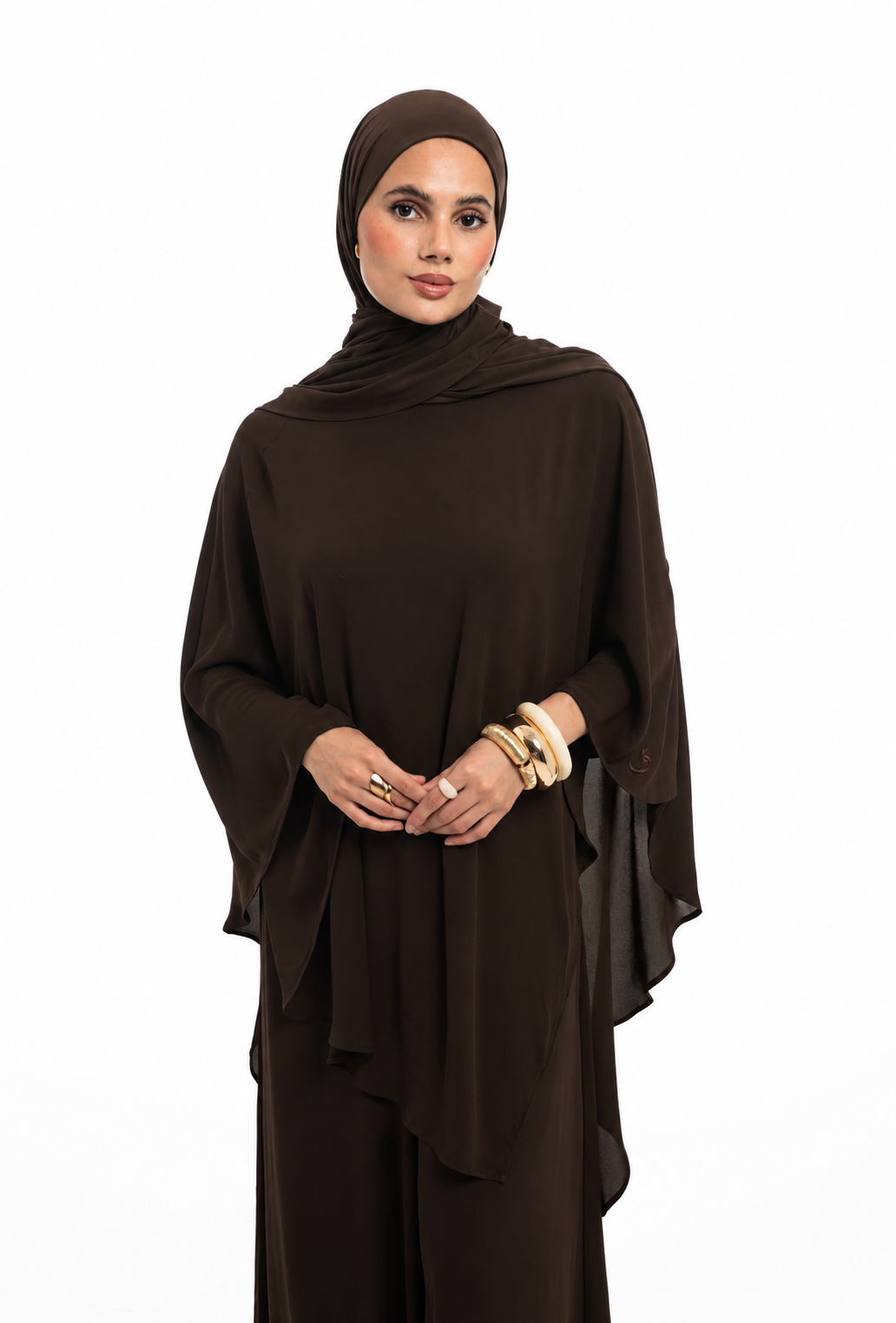 Drapped overlay flare | Dark chocolate