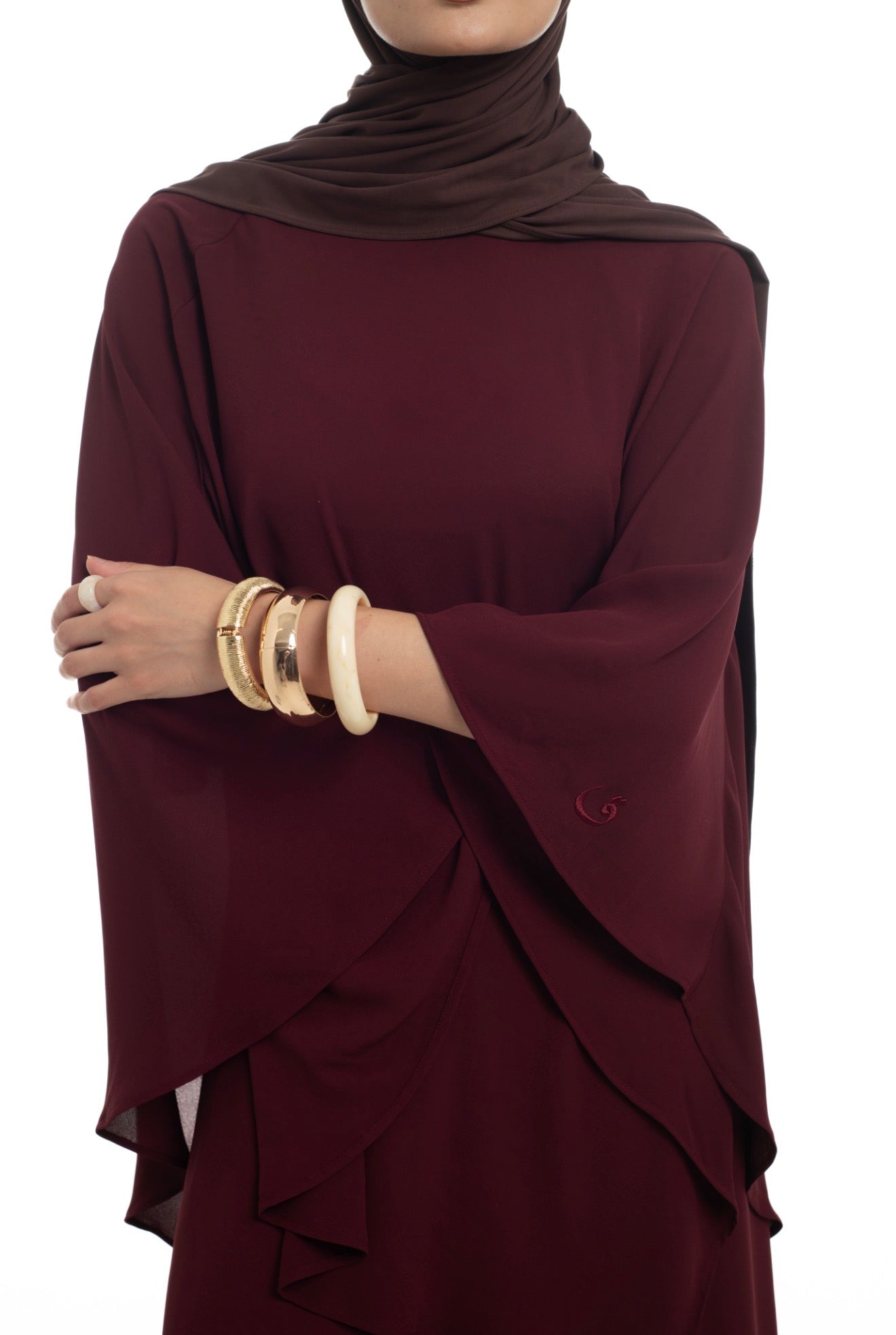 DRAPED OVERLAY FLARE SET | MULBERRY