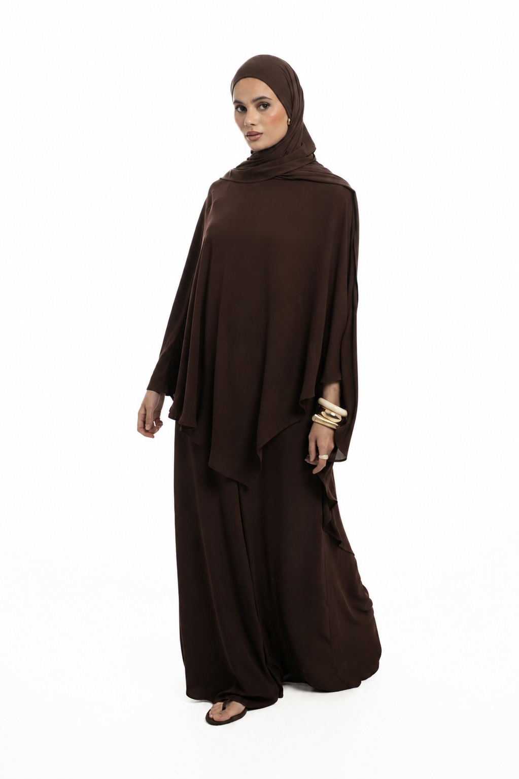 Drapped overlay flare | Dark chocolate