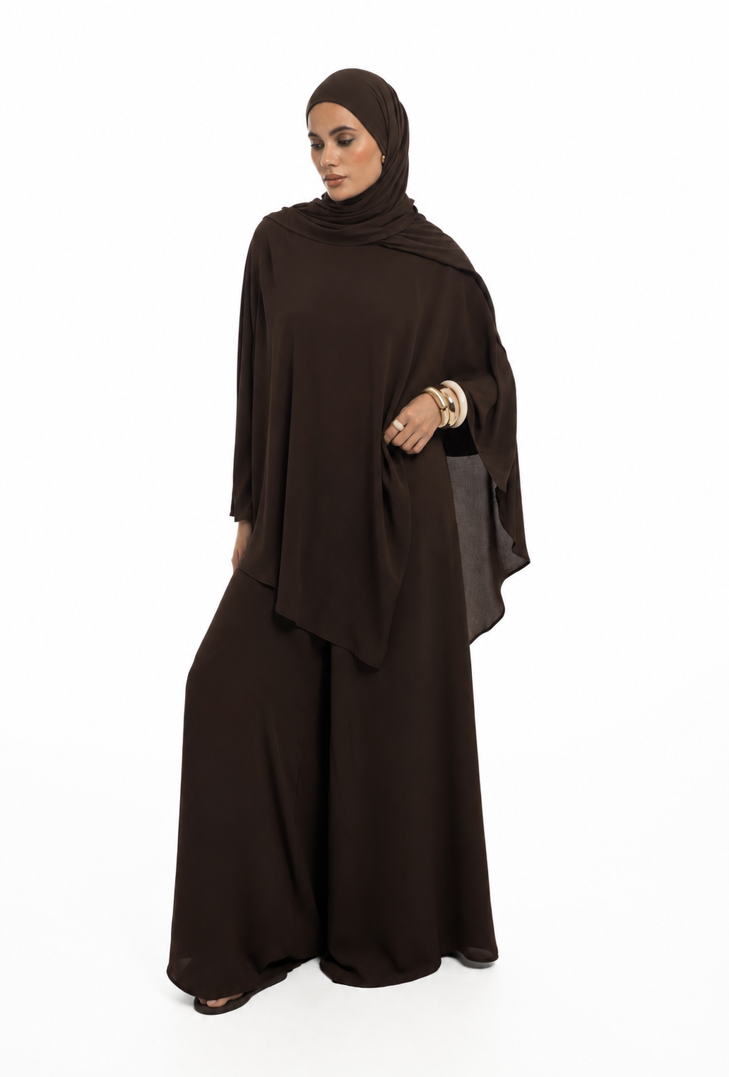 Drapped overlay flare | Dark chocolate