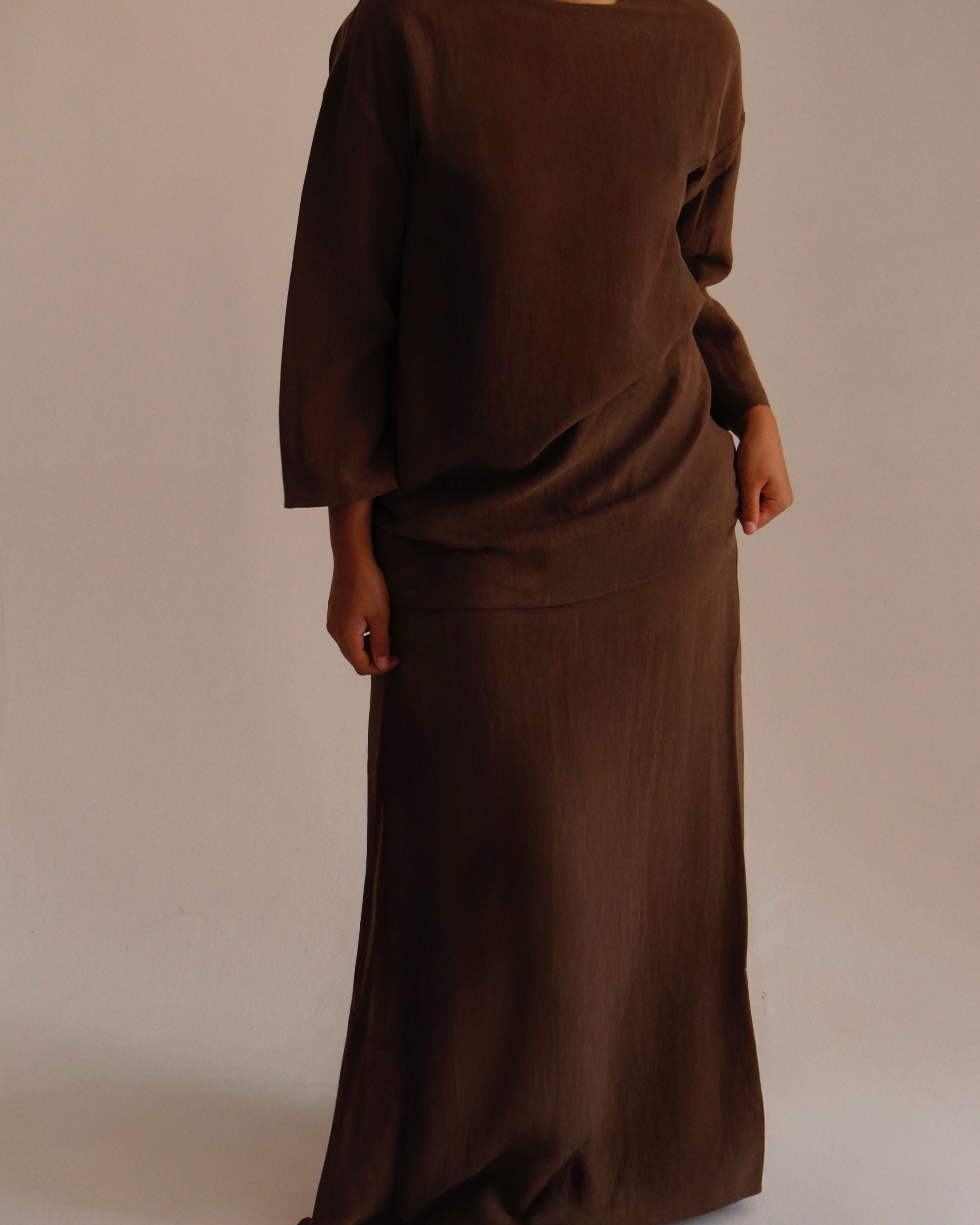 COMFY LINEN SET | CHOCOLATE