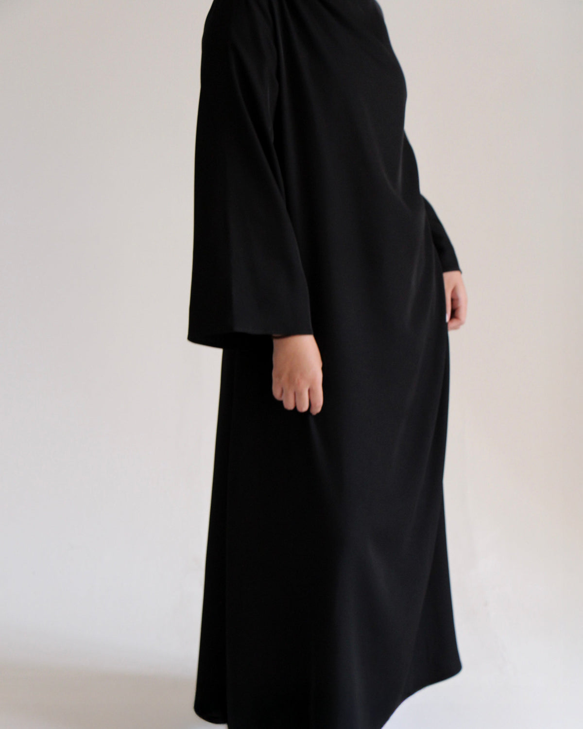 Asymmetrical Dress | Black - Byqaaf
