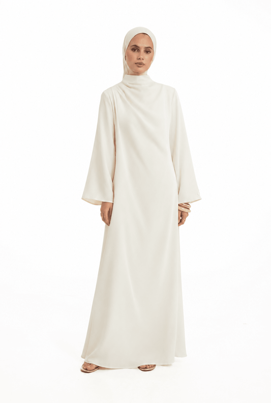 Asymmetrical Dress | Buttermilk - Byqaaf