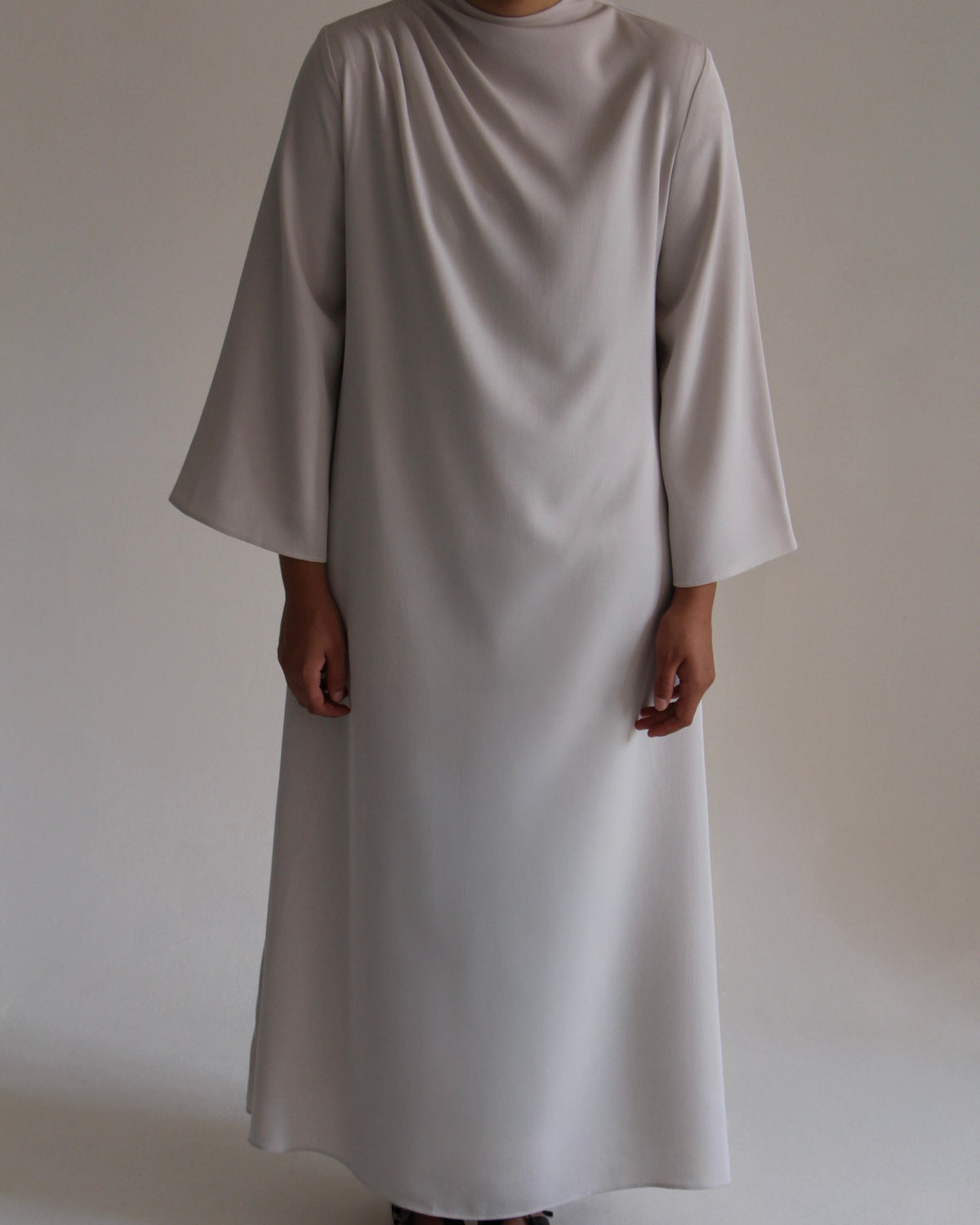 Asymmetrical Dress | Stone - Byqaaf