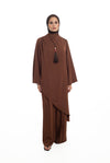 Asymmetrical Longline Top | Spiced Chocolate