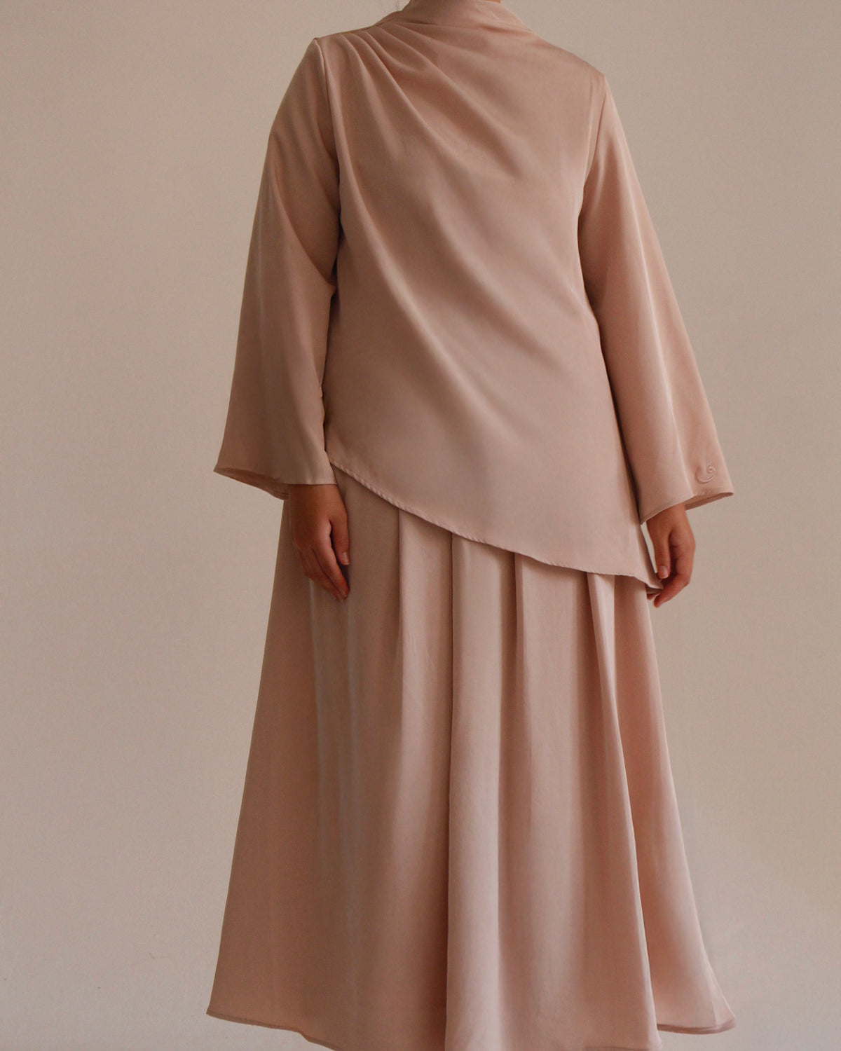 Asymmetrical Set | Blushed Beige - Byqaaf