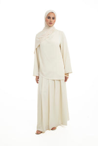 Asymmetrical Skirt Set | Buttermilk