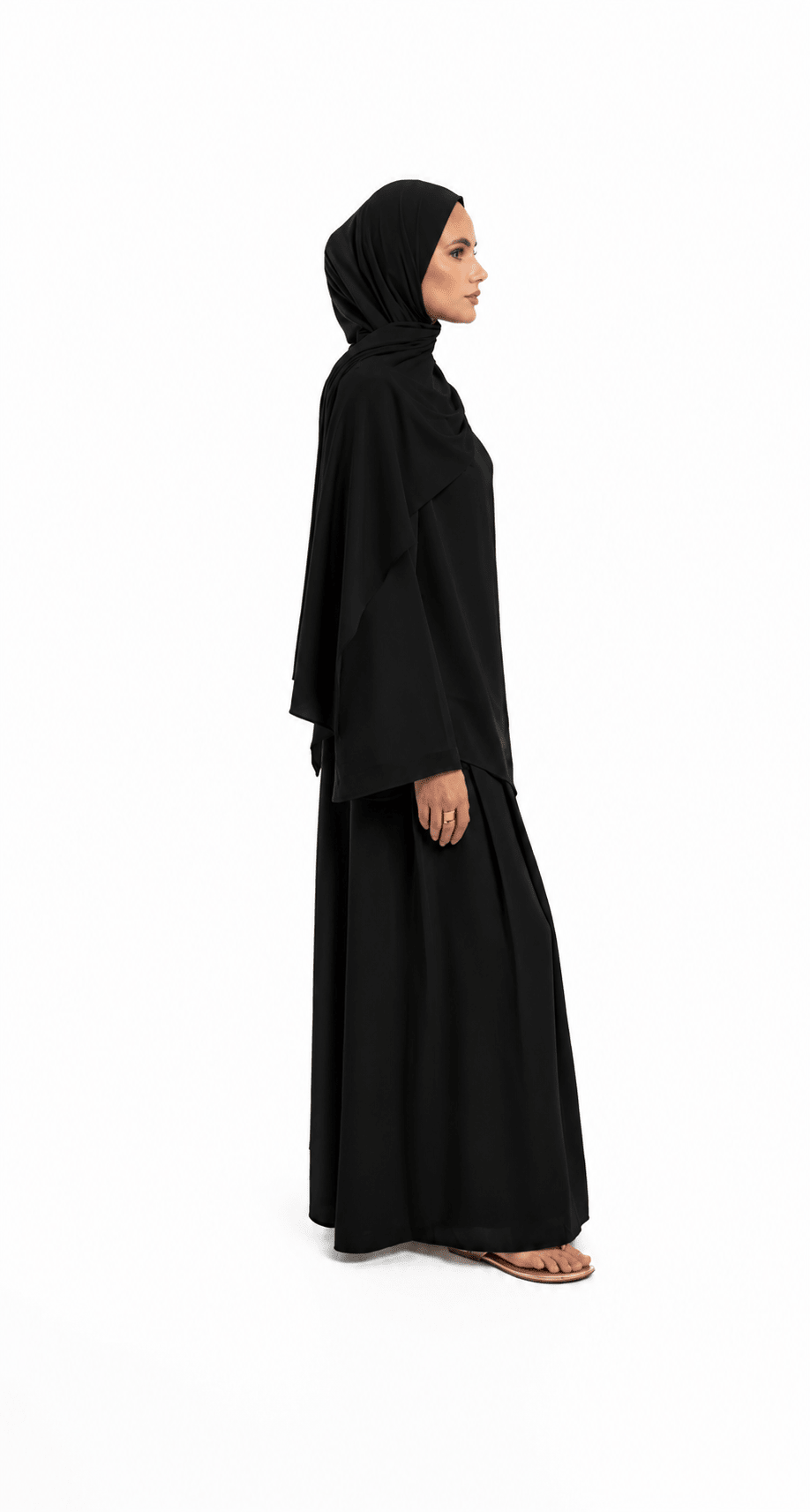 Black Asymmetrical Set - Byqaaf