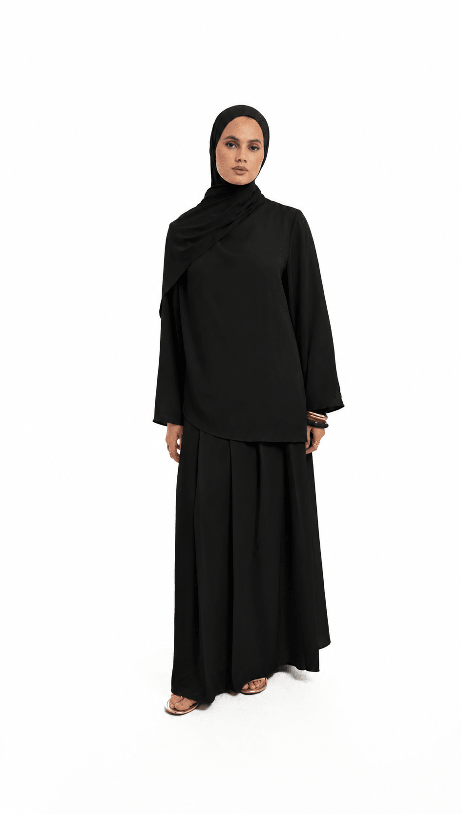 Black Asymmetrical Set - Byqaaf