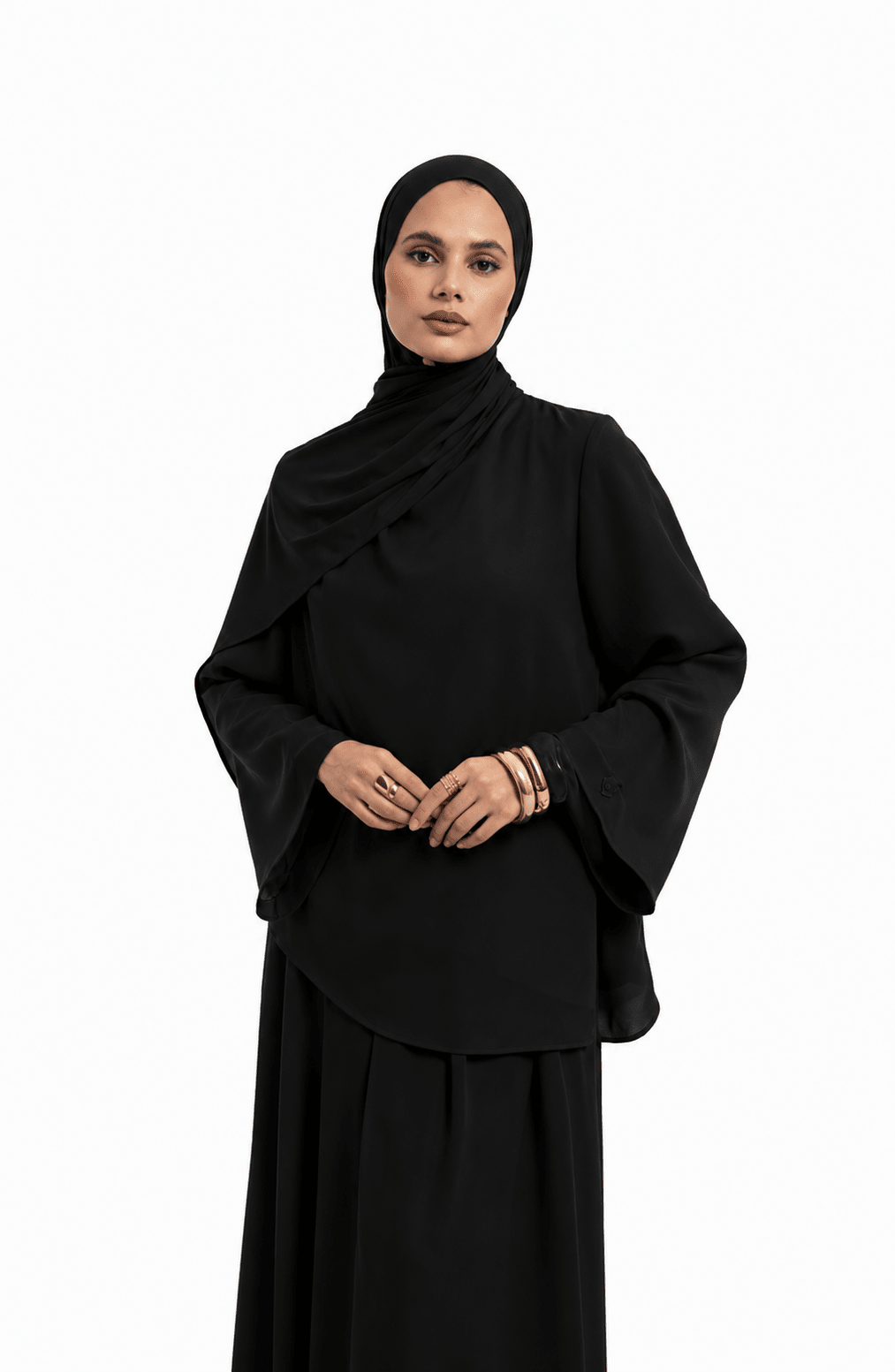Black Asymmetrical Set - Byqaaf