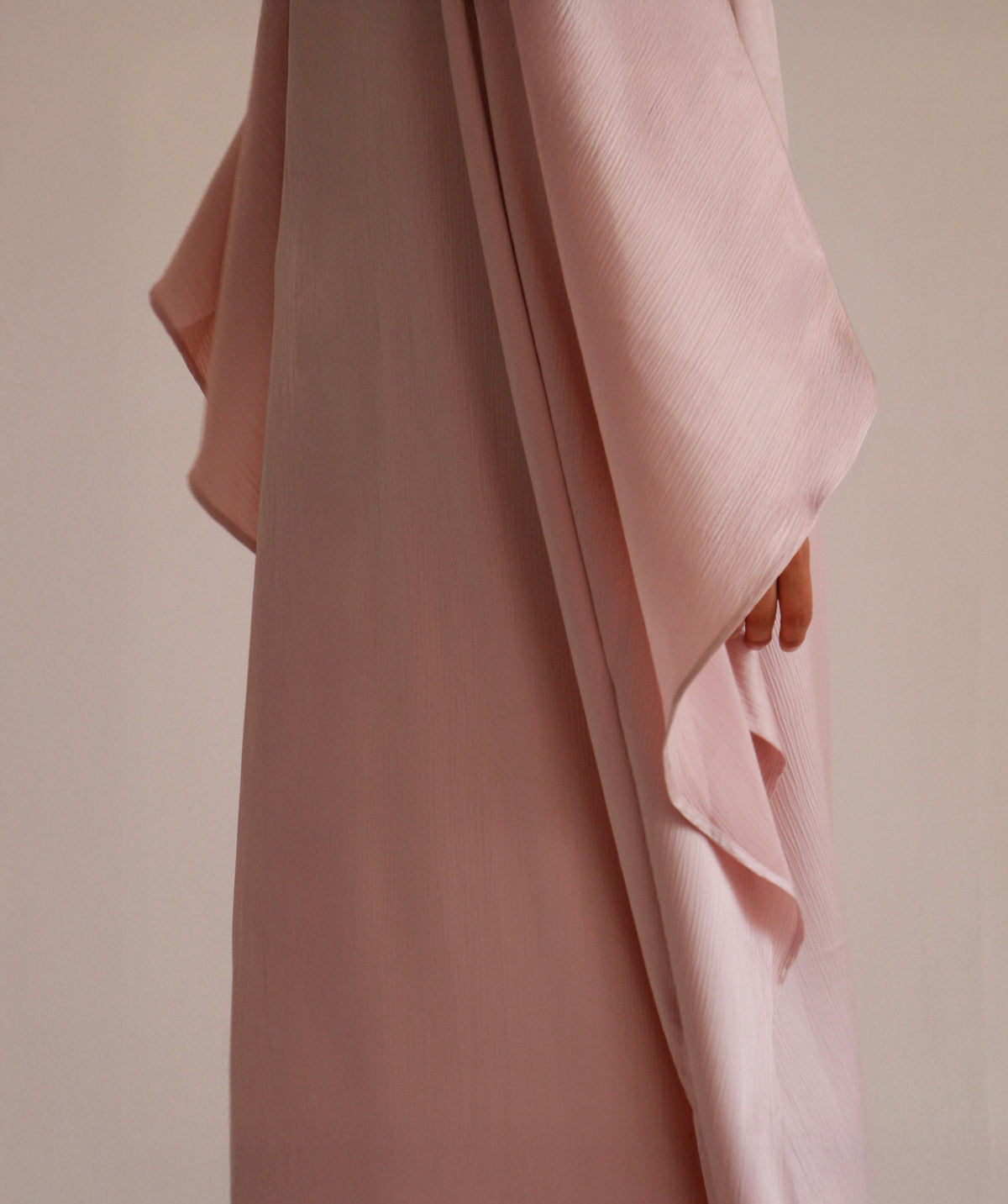 Caftan Dress | Baby Pink (Texturized) - Byqaaf