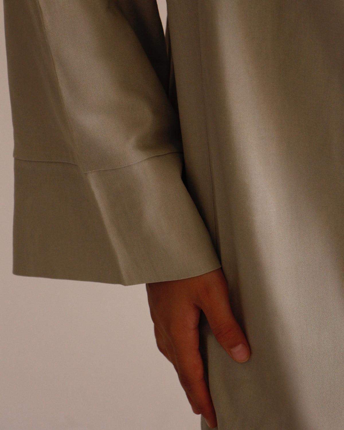 Neck Linen Set | Sage - Byqaaf