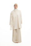 Batwing Lace Shawl Top | Soft Ivory