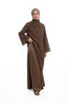 Pleated Wide Leg Trousers | Toasted Almond